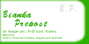 bianka prepost business card